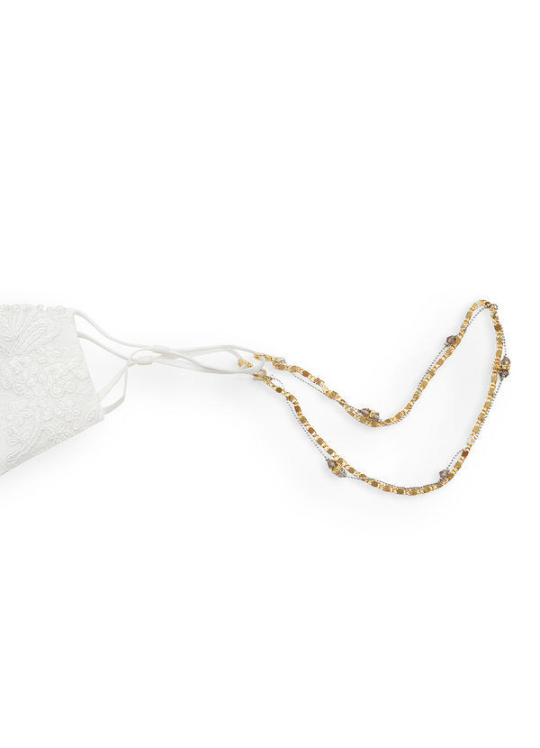 Azazie necklace chain for face masks